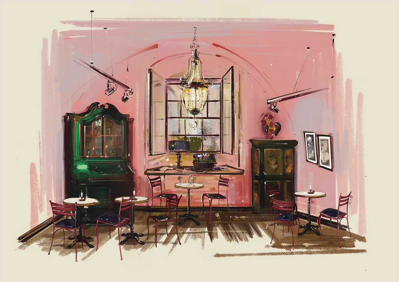 View of the Camelot CAFE room