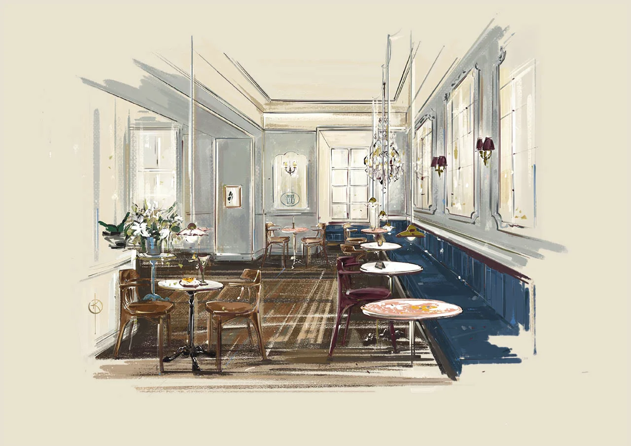 View of the Camelot Lulu dining room